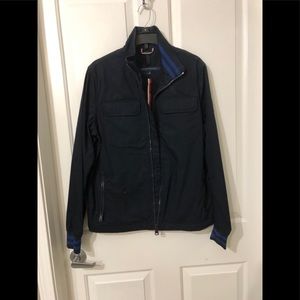 New TOMMY HILFIGER Men tech stand collared jacket Size Small